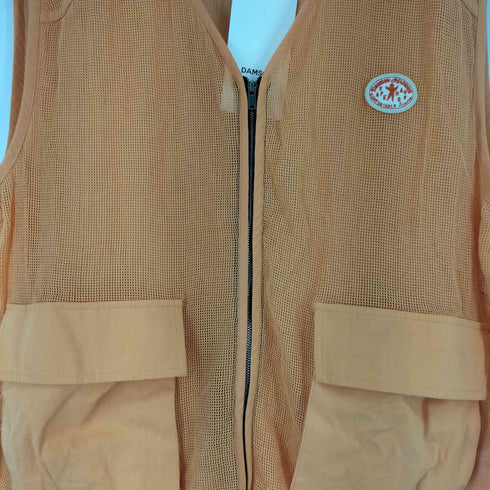 DAMSON MADDER Fisherman Mesh Vest メッシュ ジップアップ ベスト メンズ XL