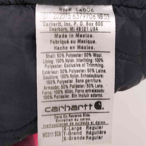 カーハート Carhartt メキシコ製 Camden Wool Parka カムデン ウール パーカー バッファロー チェック 裏地 キルティング レディース import:XL