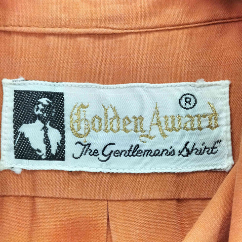 70s GOLDEN AWARD ゴールデンアワーズ ロングポイントカラーシャツ メンズ