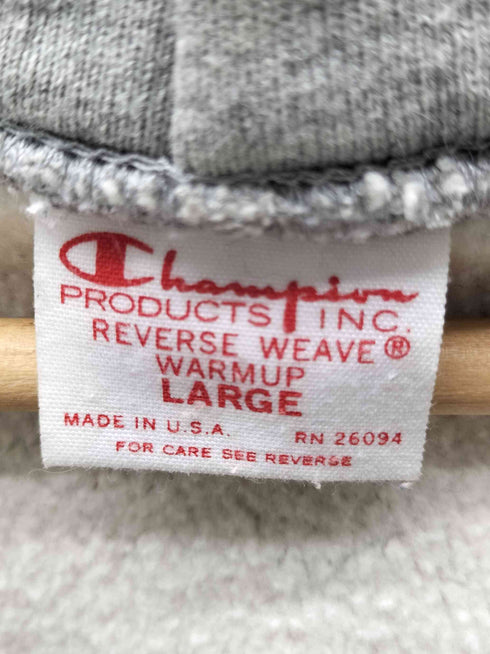 チャンピオン Champion 復刻 USA製 赤単色タグ REVERSE WEAVE リバースウィーブ ジップ フーディー パーカー 袖目つき メンズ import:L
