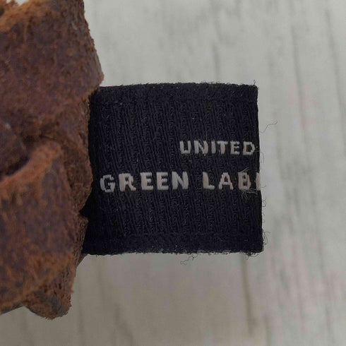 ユナイテッドアローズグリーンレーベルリラクシング UNITED ARROWS green label relaxing レザー メッシュベルト メンズ M
