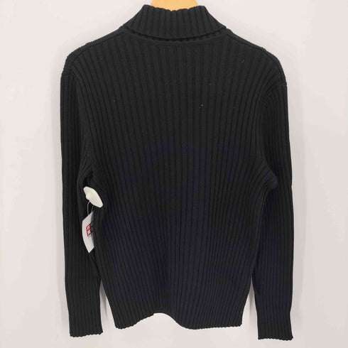 Schiatti&C 60s-70s イタリア製 ハイネック リブ切替 ファイヤーマン ニット ジャケット メンズ