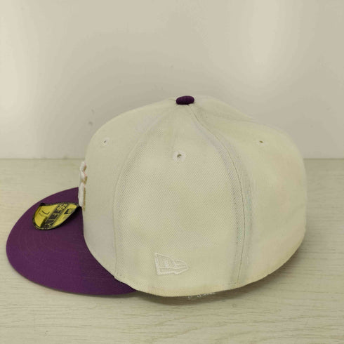 ニューエラ NEW ERA 59FIFTY チームロゴ 刺繍 6パネル ベースボール キャップ つば裏 グレー メンズ 7 1/2