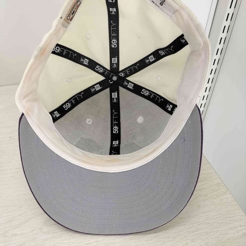ニューエラ NEW ERA 59FIFTY チームロゴ 刺繍 6パネル ベースボール キャップ つば裏 グレー メンズ 7 3/8