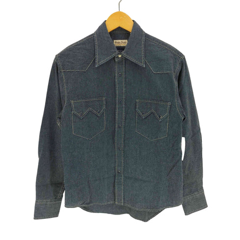 BRAIN TRUST ストライプ L/S ウエスタンシャツ メンズ import:M