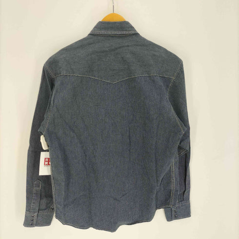 BRAIN TRUST ストライプ L/S ウエスタンシャツ メンズ import:M