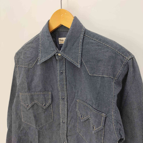 BRAIN TRUST ストライプ L/S ウエスタンシャツ メンズ import:M