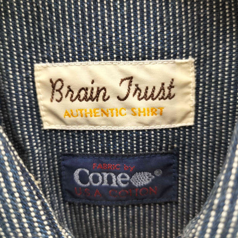 BRAIN TRUST ストライプ L/S ウエスタンシャツ メンズ import:M