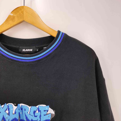 エクストララージ XLARGE ロゴ 刺繍 クルーネック スウェット メンズ JPN:M