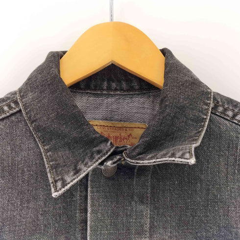 リーバイス Levis 90S ボタン裏J22 スモールE 日本製 4th ブラックデニムジャケット メンズ 38