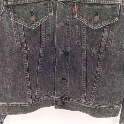 リーバイス Levis 90S ボタン裏J22 スモールE 日本製 4th ブラックデニムジャケット メンズ 38