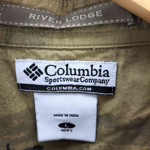 コロンビア Columbia RIVER LODGE 総柄 長袖 シャツ メンズ L