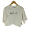 アニエスベー agnes b. 白タグ プリントクロップド丈 Tシャツ レディース JPN:3