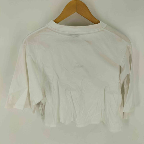 アニエスベー agnes b. 白タグ プリントクロップド丈 Tシャツ レディース JPN:3