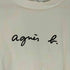 アニエスベー agnes b. 白タグ プリントクロップド丈 Tシャツ レディース JPN:3