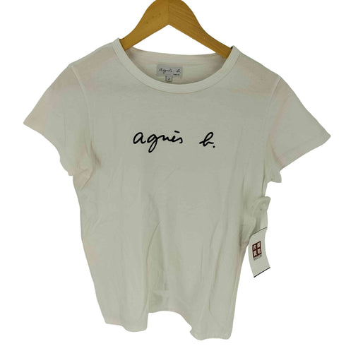 アニエスベー agnes b. 白タグ プリント クルーネックTシャツ レディース JPN:2