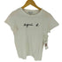 アニエスベー agnes b. 白タグ プリント クルーネックTシャツ レディース JPN:2