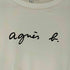 アニエスベー agnes b. 白タグ プリント クルーネックTシャツ レディース JPN:2
