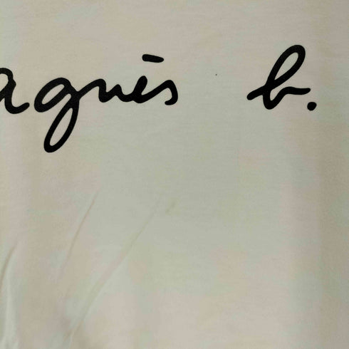 アニエスベー agnes b. 白タグ プリント クルーネックTシャツ レディース JPN:2