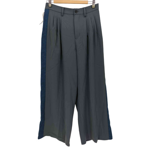 ジュンレッド JUNRed ジャガードライン3タックワイドトラックパンツ メンズ JPN:M
