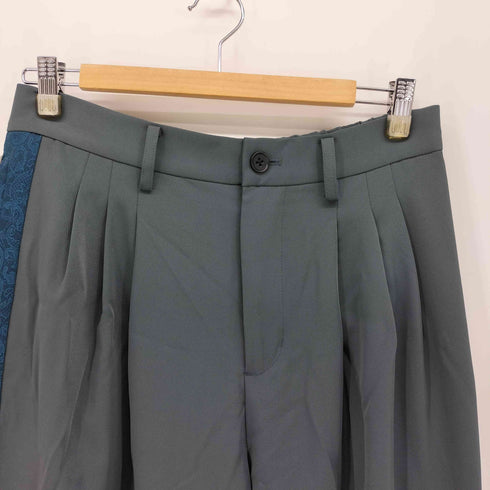 ジュンレッド JUNRed ジャガードライン3タックワイドトラックパンツ メンズ JPN:M
