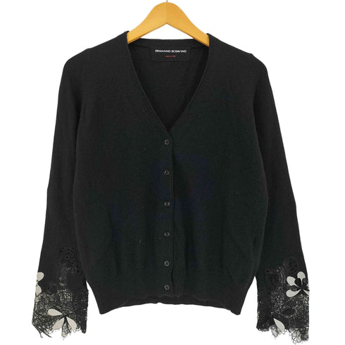 ermanno scervino カシミヤ45 袖レース カーディガン レディース EUR:40