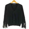 ermanno scervino カシミヤ45 袖レース カーディガン レディース EUR:40
