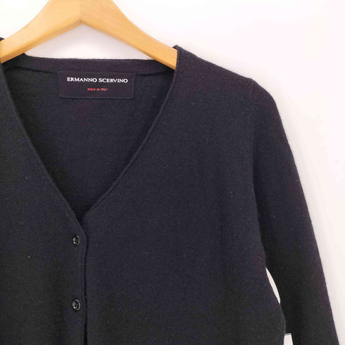ermanno scervino カシミヤ45 袖レース カーディガン レディース EUR:40
