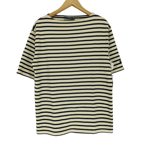 セントジェームス SAINT JAMES ボーダー コットン ボートネック バスク Tシャツ メンズ