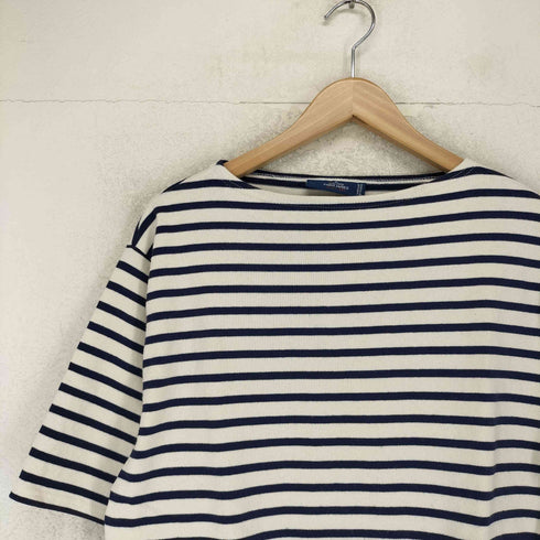 セントジェームス SAINT JAMES ボーダー コットン ボートネック バスク Tシャツ メンズ