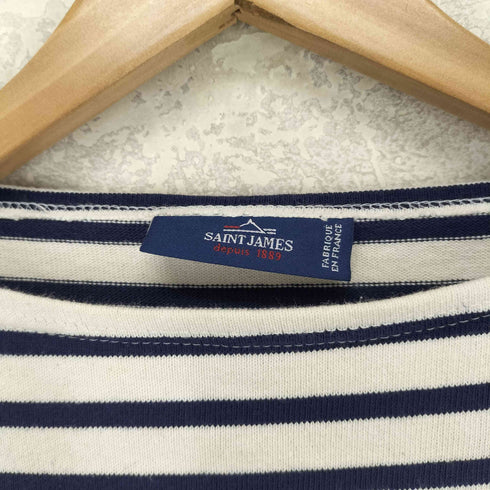 セントジェームス SAINT JAMES ボーダー コットン ボートネック バスク Tシャツ メンズ