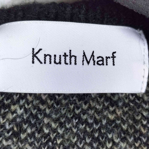クヌースマーフ Knuth Marf 別注 Uneck knit pullover/Uネックニットプルオーバー レディース FREE