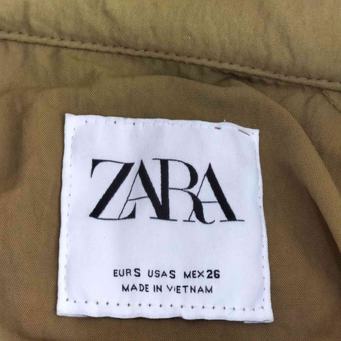 ザラ ZARA フード付き ナイロン ロングコート レディース S