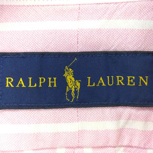 ラルフローレン RALPH LAUREN ポニー刺繍 ストライプ ボタンダウンシャツ メンズ L