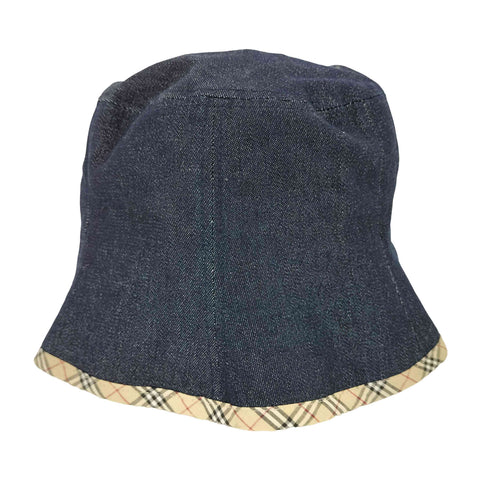 バーバリーロンドン BURBERRY LONDON 裏ノバチェック デニムバケットハット レディース 56cm