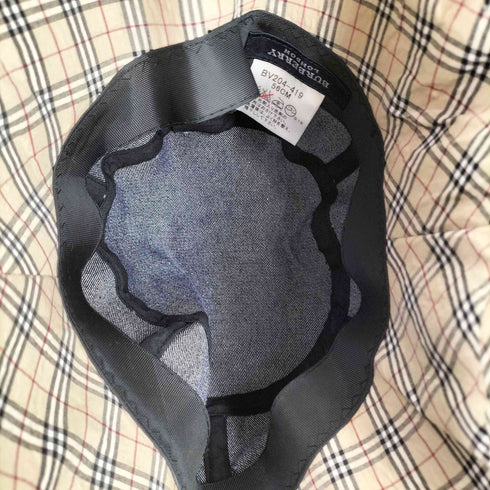 バーバリーロンドン BURBERRY LONDON 裏ノバチェック デニムバケットハット レディース 56cm