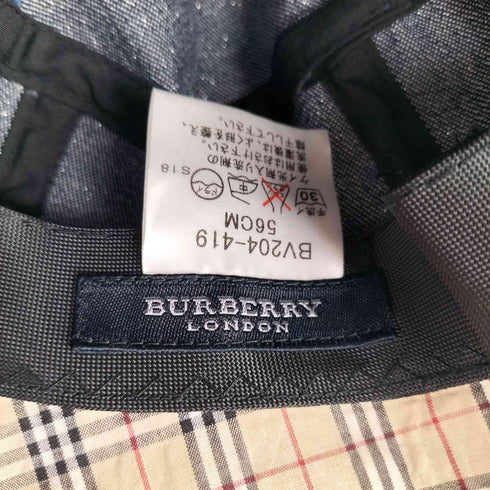 バーバリーロンドン BURBERRY LONDON 裏ノバチェック デニムバケットハット レディース 56cm