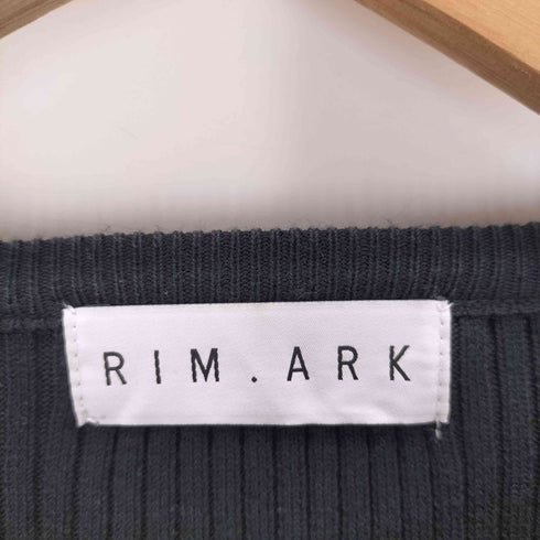 リムアーク RIM.ARK Black dress scene 2 ブラックドレス リブニット ワンピース レディース 38