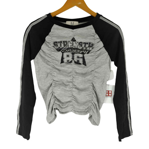 フィールドトリップ 3.3 FIELD TRIP フロントプリント シャーリングデザイン ラグラン ロングスリーブ Tシャツ レディース FREE