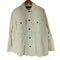 ザラ ZARA コーデュロイ カットオフ シャツジャケット レディース import:M