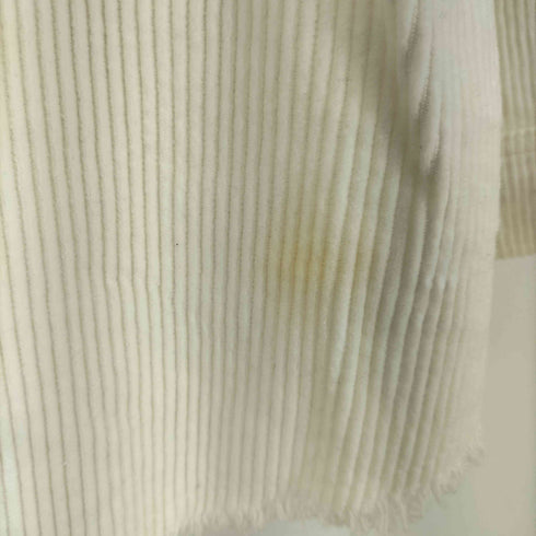 ザラ ZARA コーデュロイ カットオフ シャツジャケット レディース import:M