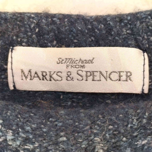 マークスアンドスペンサー MARKS&SPENCER 90S St Michael セントマイケル 英国製 ウール シルク クルーネック ニット セーター メンズ 3