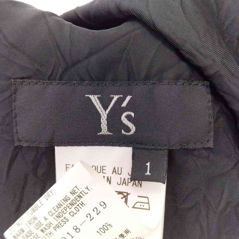 ワイズ Ys 18ss アーガイル 抜染加工 アシンメトリー ノースリーブ キュプラワンピース レディース JPN:1