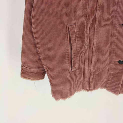 ザラ ZARA OUTERWEAR 太畝 コーデュロイ カッティング シャツ ジャケット レディース import:XS