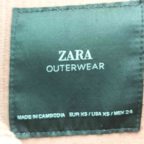 ザラ ZARA OUTERWEAR 太畝 コーデュロイ カッティング シャツ ジャケット レディース import:XS