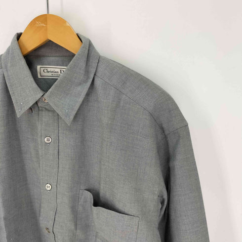 クリスチャンディオール Christian Dior MONSIEUR コットンウール ボタンダウンシャツ メンズ import:L