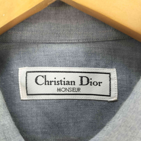 クリスチャンディオール Christian Dior MONSIEUR コットンウール ボタンダウンシャツ メンズ import:L