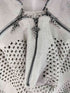 TH4SWE ZIPPER KNIT HOODIE ジップデザインニットパーカー メンズ JPN:1