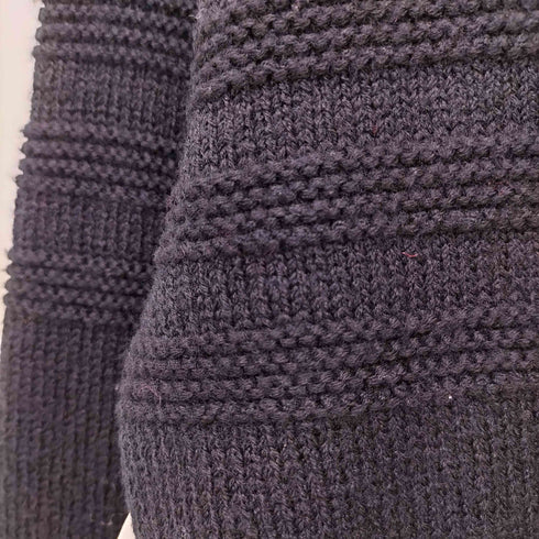 マーガレットハウエル MARGARET HOWELL 24AW BRAIDED WOOL モックネック ウール ニット メンズ import:M
