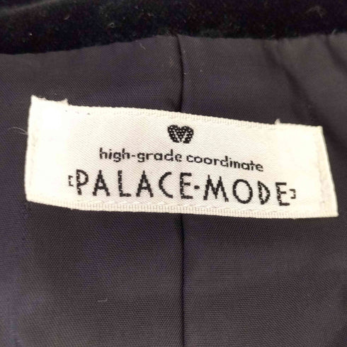 PALACE-MODE パレスモード ウールコード ベロア切替 ダブルブレストジャケット 3タック スカート セットアップ レディース 9